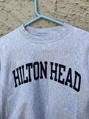 Champion Light Heather Gray Reverse Weave Sweatshirt Hilton Head S